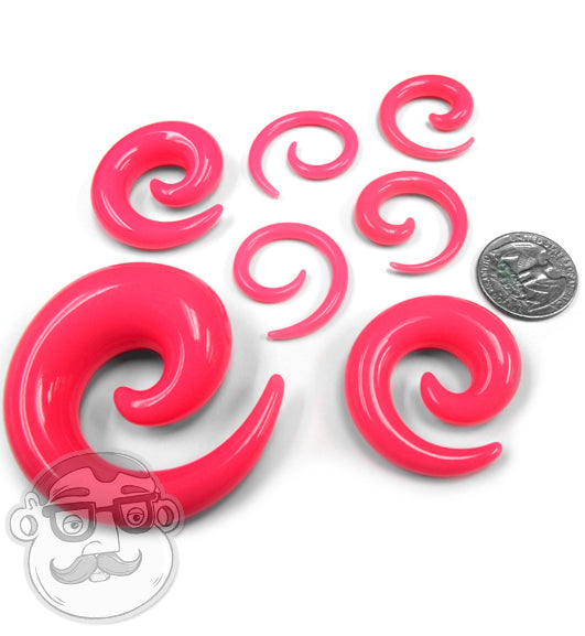 Pink Spirals Plugs