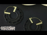 18G Tire Wooden Hangers / Earrings