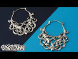 18G Golden Lattice Brass Hangers / Earrings