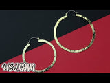 Narrow Hammered Brass Hangers / Earrings