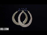18G Rosary Hoop Earrings - Hangers