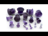 Purple Amethyst Single Flare Stone Plugs