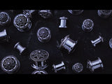 Relic Flower CZ Stainless Steel Tunnel Plugs