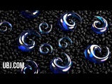 Blue Rogue Glass Spirals