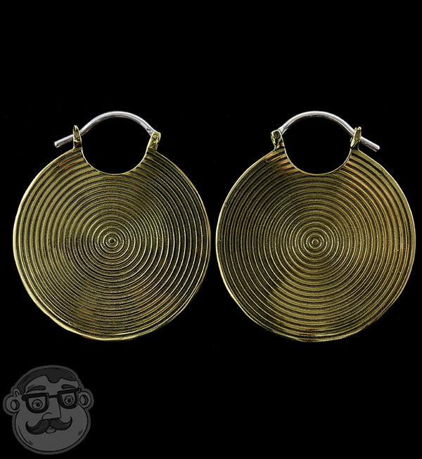 Hypnotic Brass Earrings / Weights