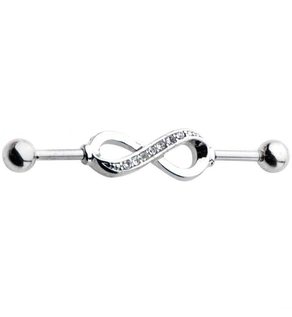 Infinity CZ Industrial Barbell