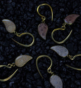 Interval Fossilized Coral Brass Hangers