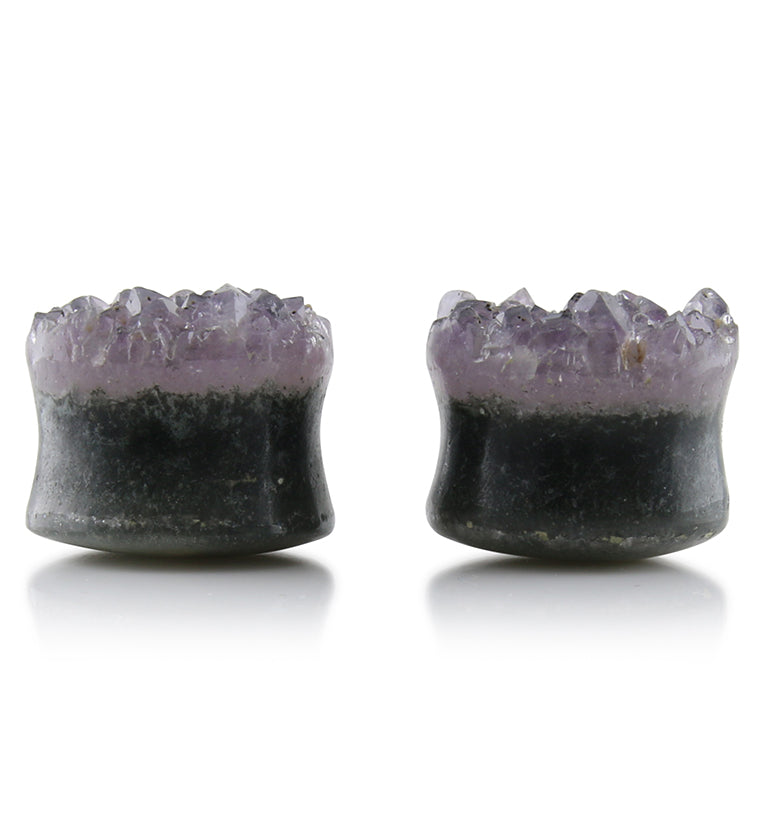 Raw Amethyst Plugs 11/16" (18mm) Version 3