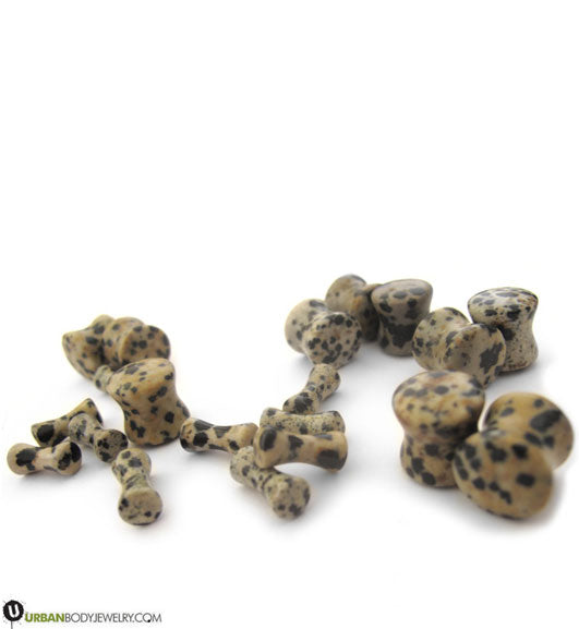 Dalmatian Jasper Stone Plugs