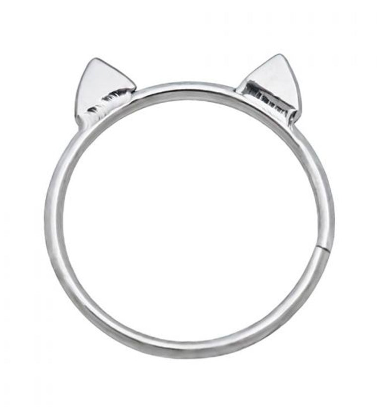 Kitty Cat Seamless Hoop Ring