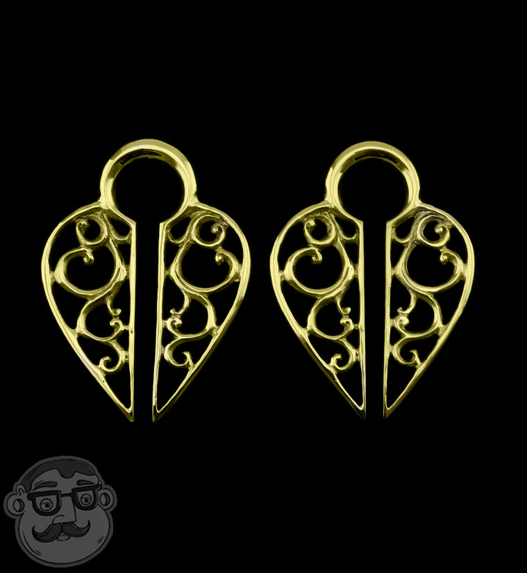 Lacey Brass Ear Weights