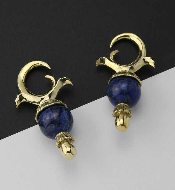 Lapis Lazuli Stone Totum Ear Weights