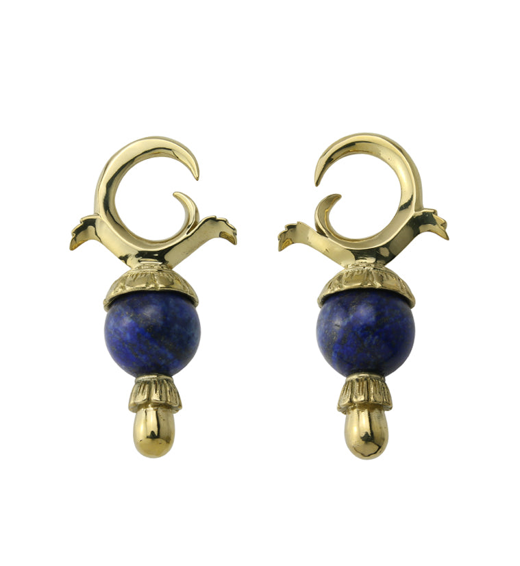 Lapis Lazuli Stone Totum Ear Weights