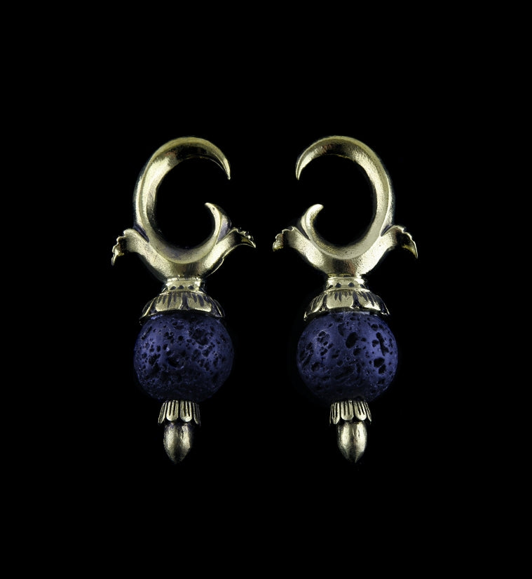 Black Lava Stone Totum Ear Weights