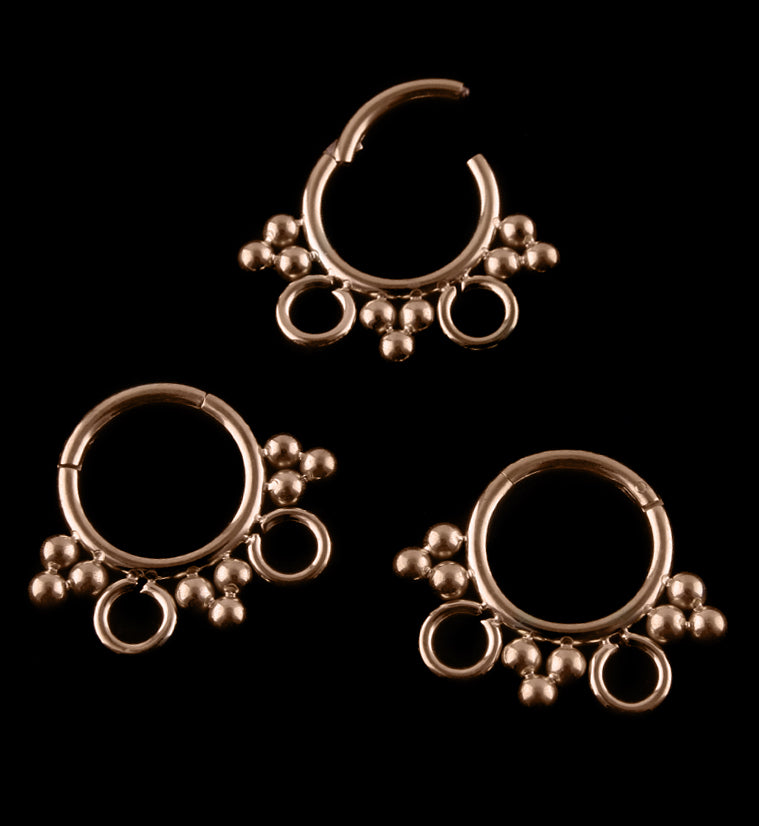 Rose Gold PVD Legion Hinged Segment Ring