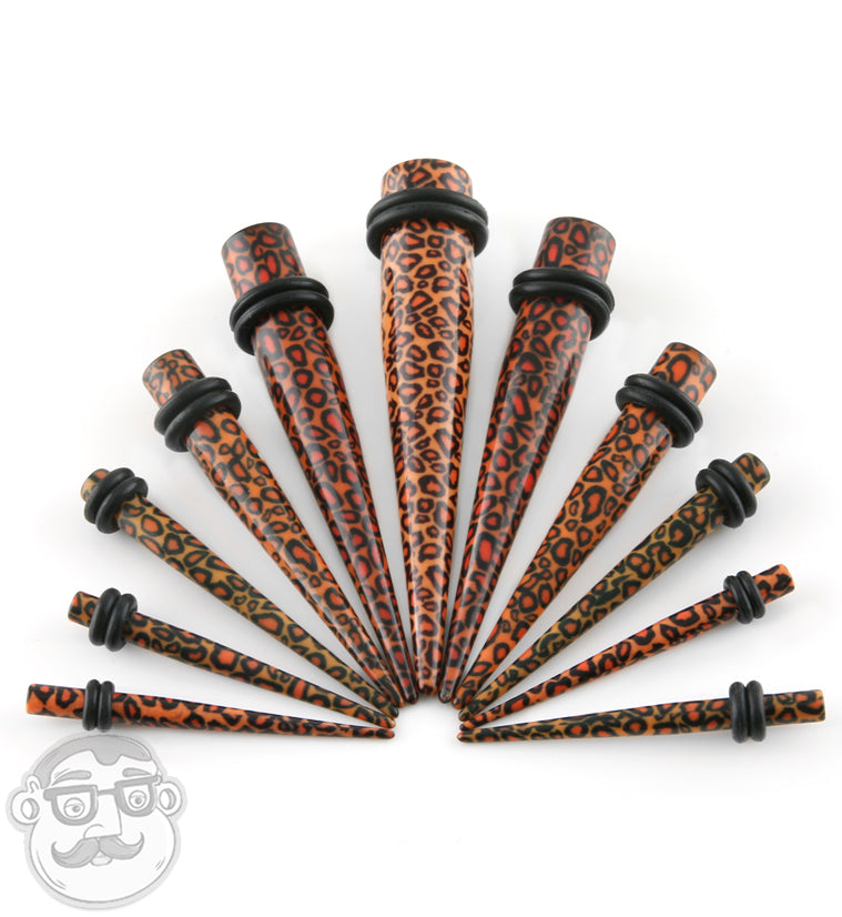 Leopard Ear Tapers Stretchers