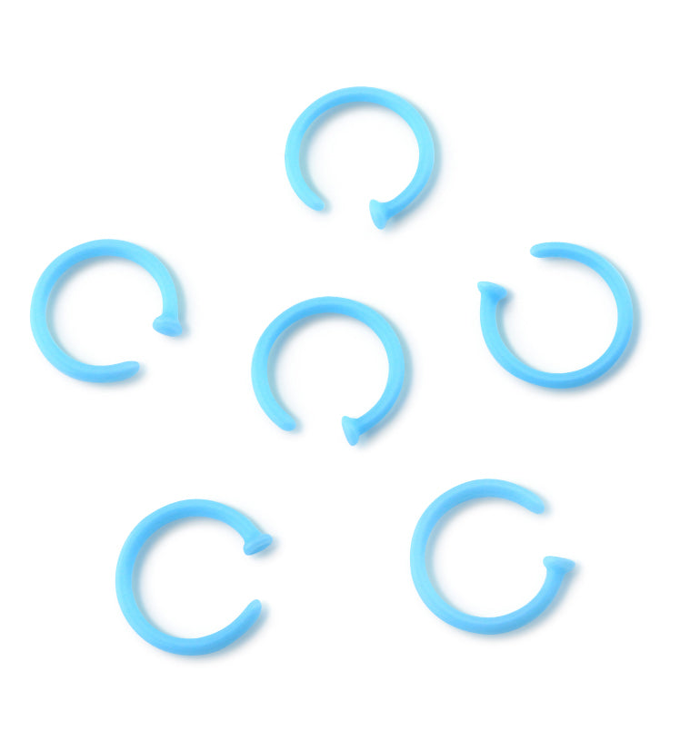 Light Blue Bioflex Nose Hoop Ring