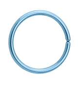 Light Blue Niobium Seamless Ring