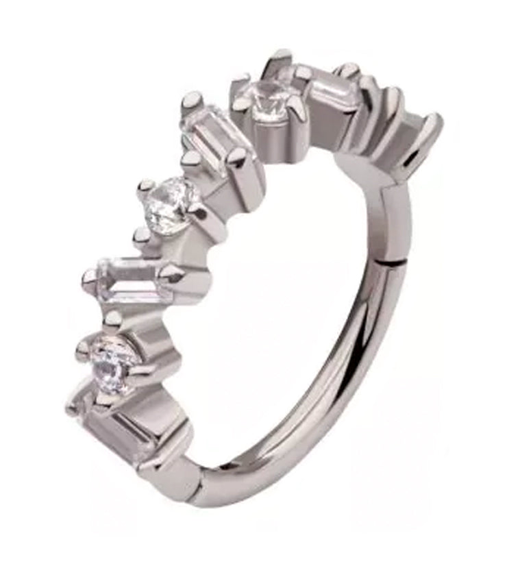Lithic CZ Hinged Segment Ring