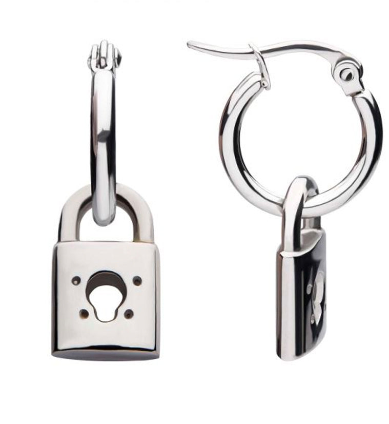 Single hoop & pendant in a set: lock, silver – THOMAS SABO