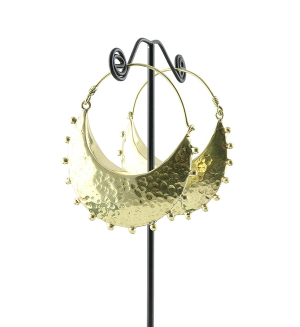 Lune Brass Earrings / Hangers