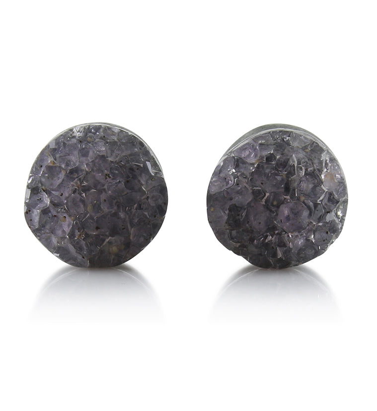 Raw Amethyst Plugs 19/32" (15mm) Version 5