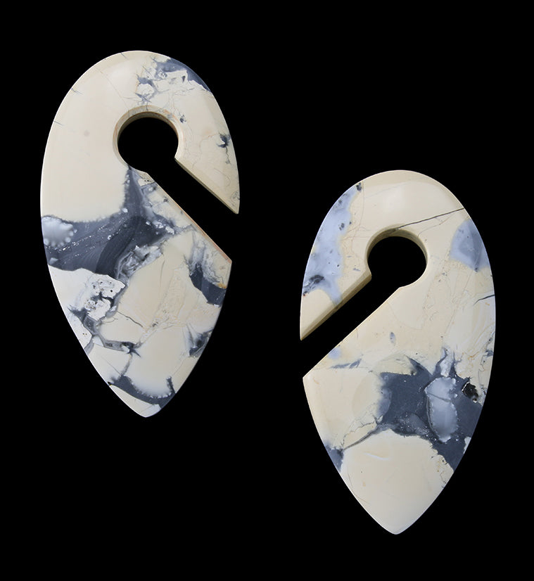 Maligano Jasper Stone Keyhole Ear Weights
