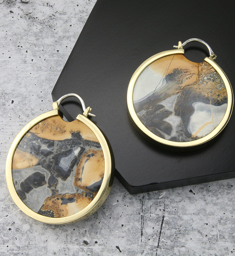 Maligano Stone Brass Ear Weights