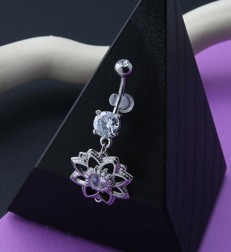 Mandala Dangle Belly Button Ring