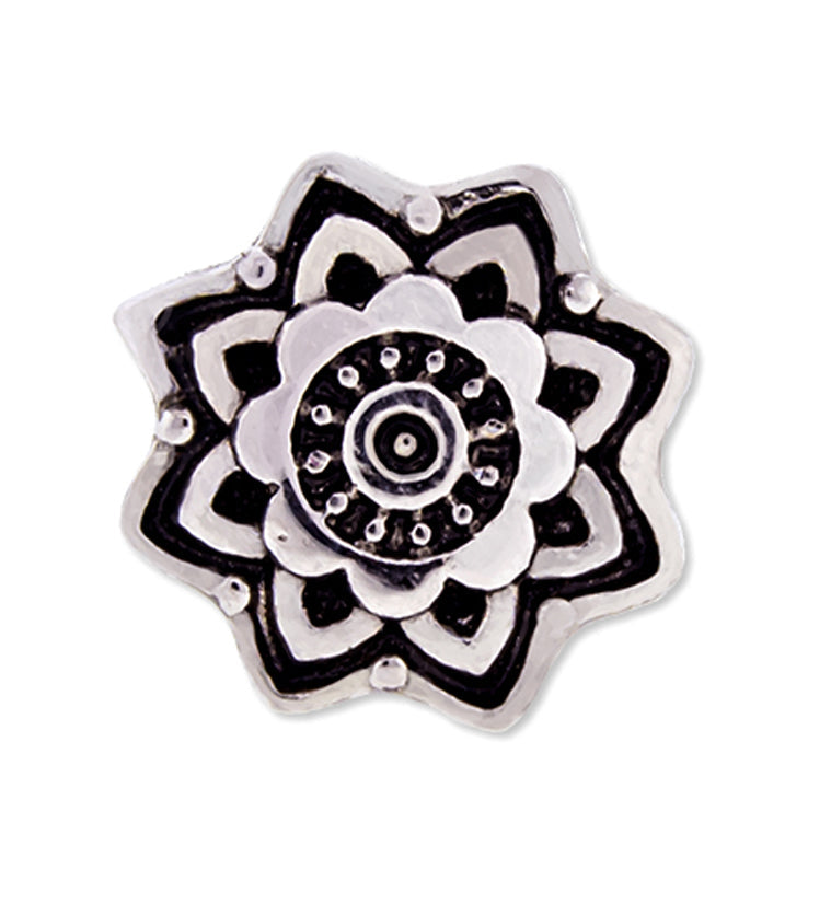 16G Mandala Flower Threaded End