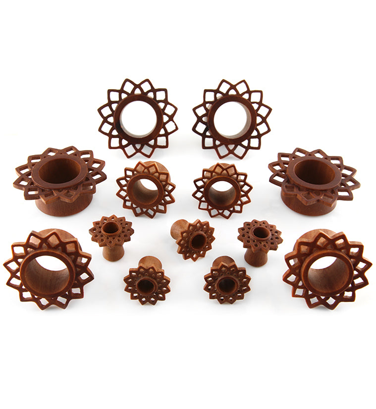 Mandala Flower Wood Tunnels