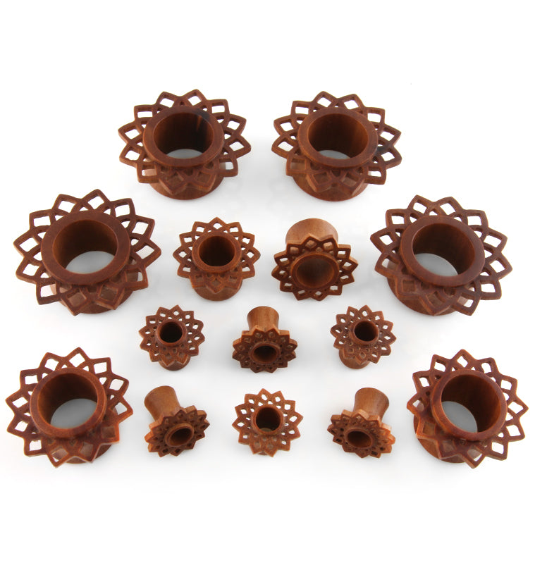 Mandala Flower Wood Tunnels