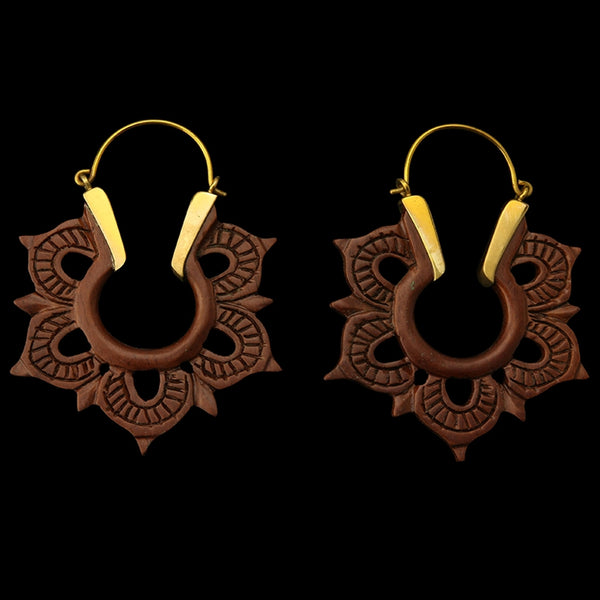mandala-wooden-plug-hoops-earrings