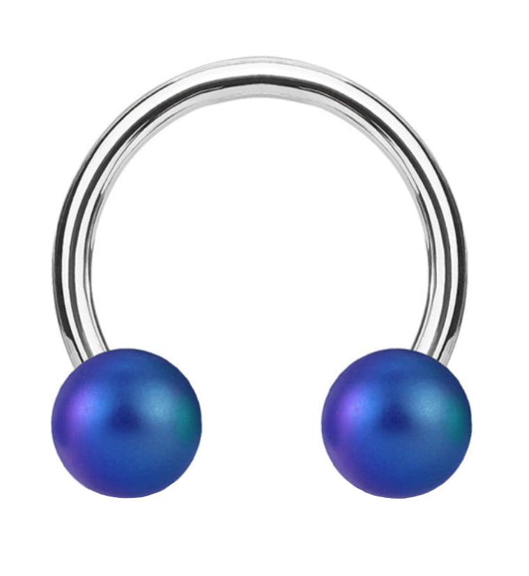16G Matte Blurple Stainless Steel Ciruclar Barbell