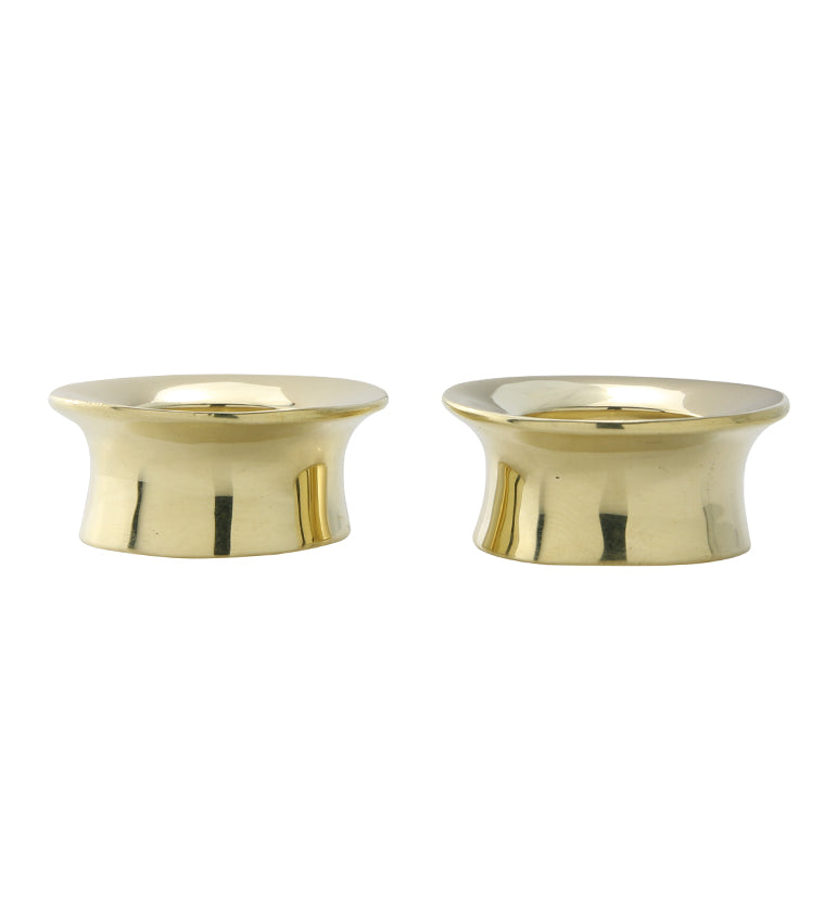 Mayan Flare Brass Tunnel Plugs