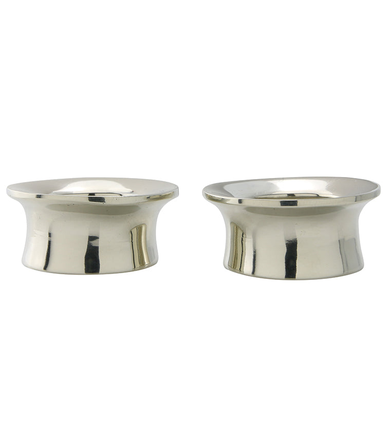 Mayan Flare White Brass Tunnel Plugs