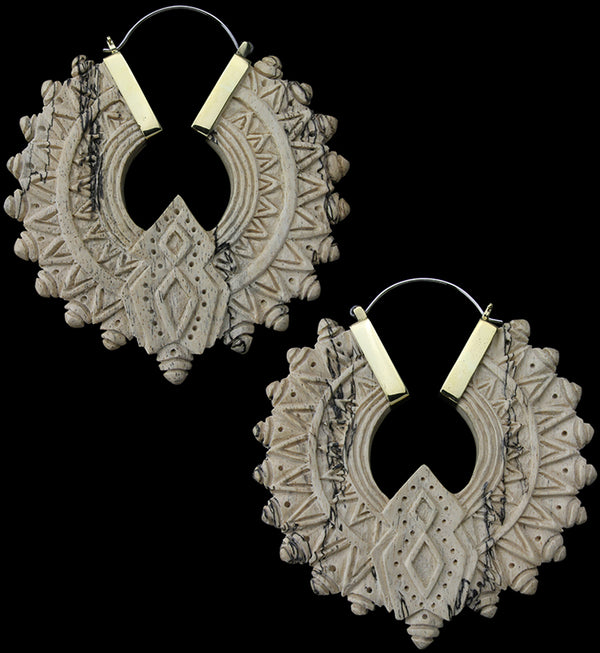 Midway Tamarind Wooden Hangers / Earrings