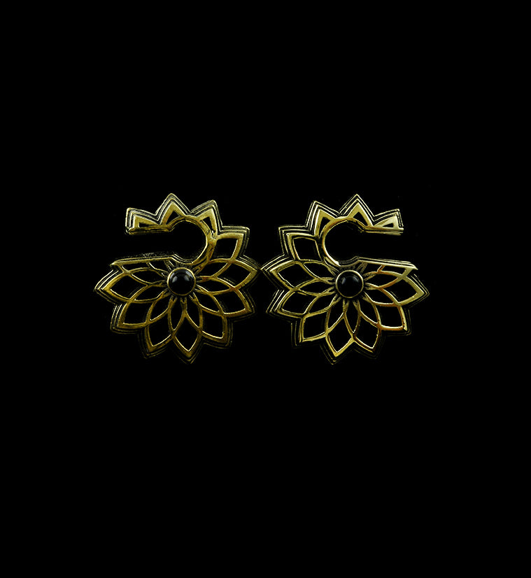 Mini Mandala Brass Ear Weights
