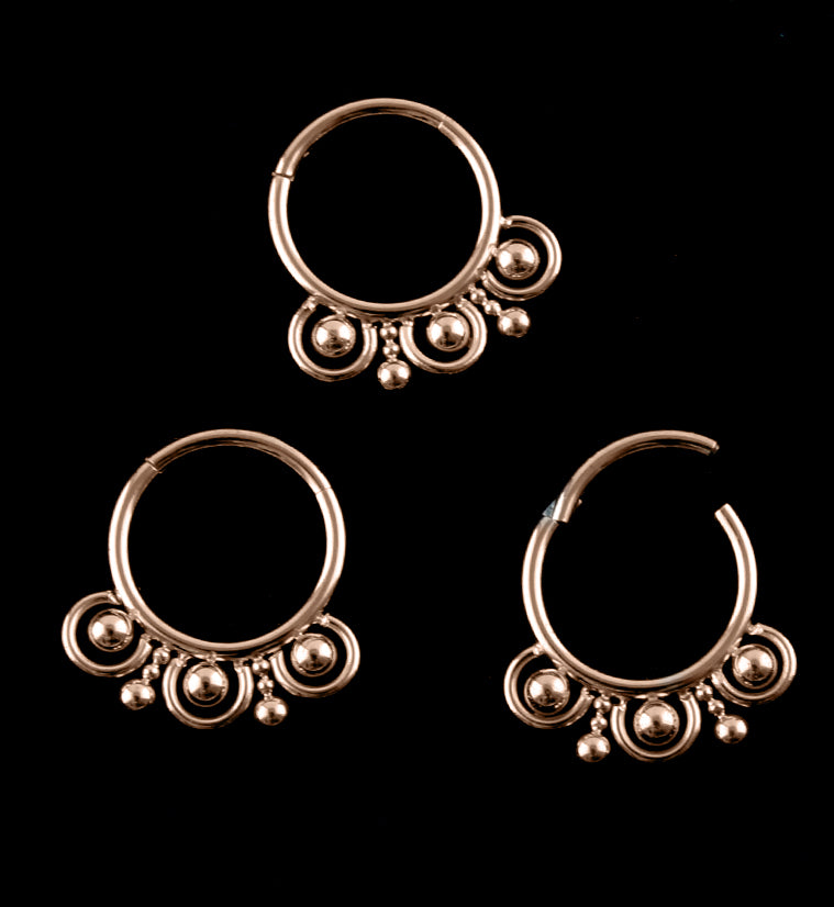 Rose Gold PVD Myriad Hinged Segment Ring