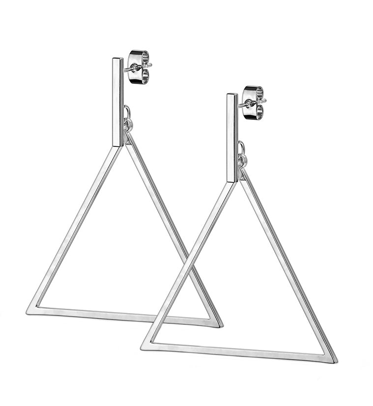 Triangle Hanging Earrings