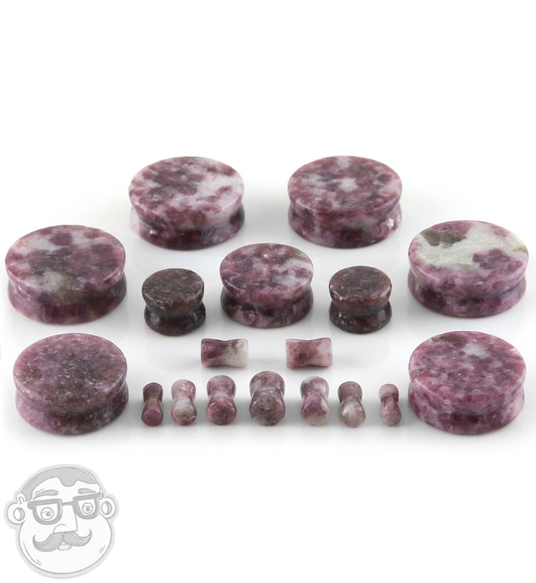Purple Moondevite Precious Stone Plugs