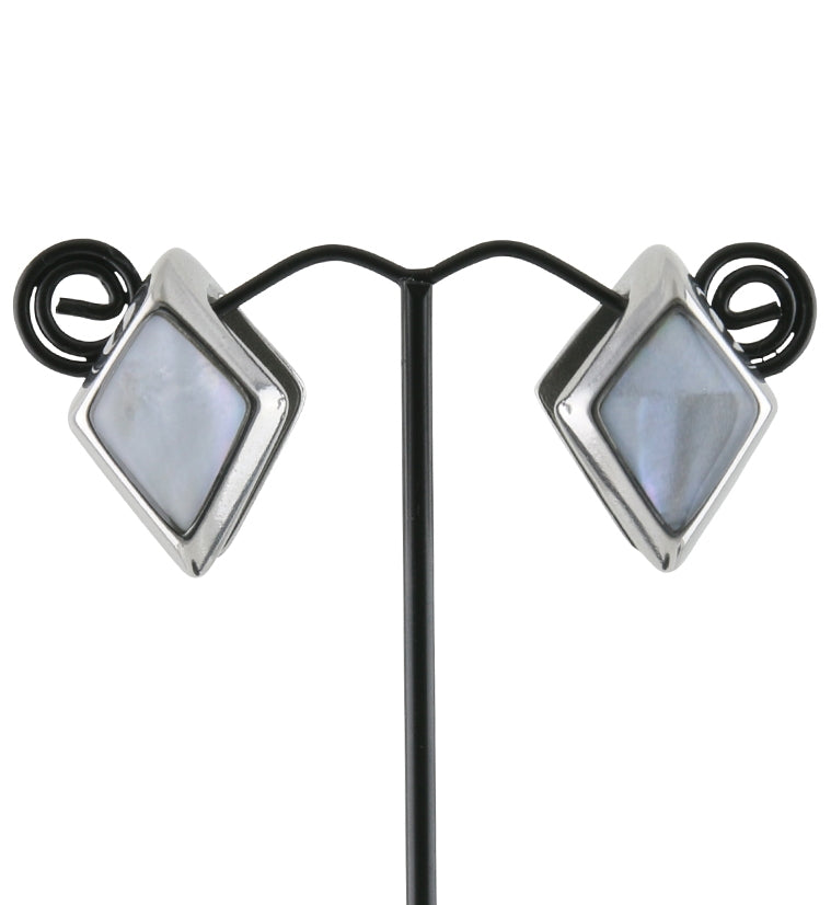 Zircon Mother of Pearl Ear Weights