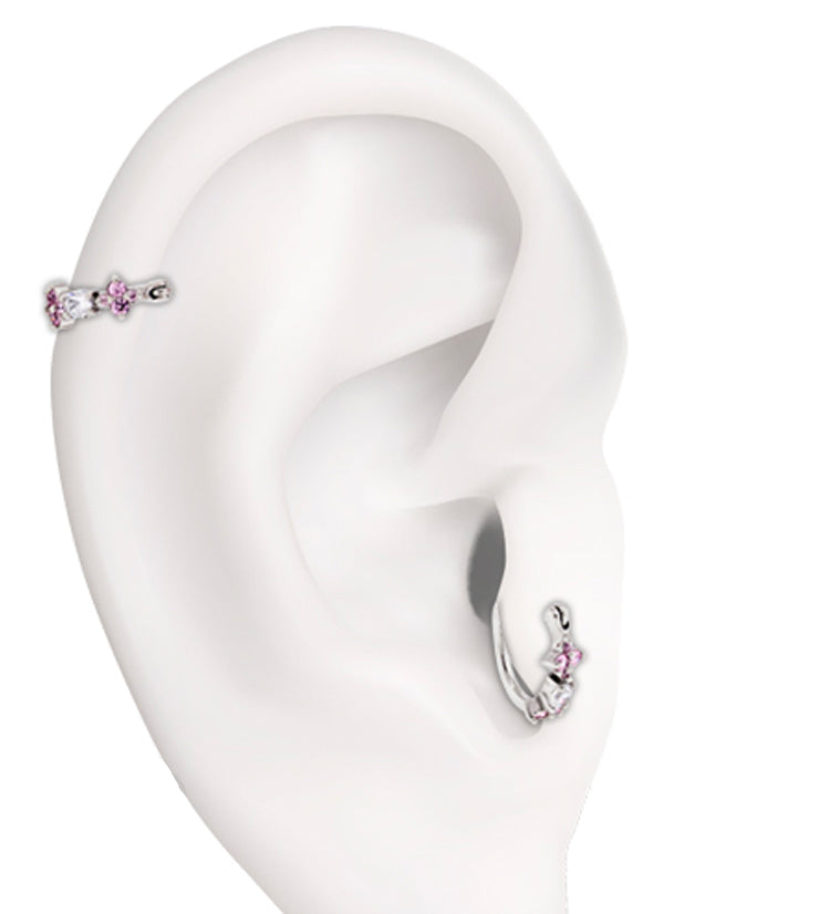 16G Multi Gem Tragus Clicker