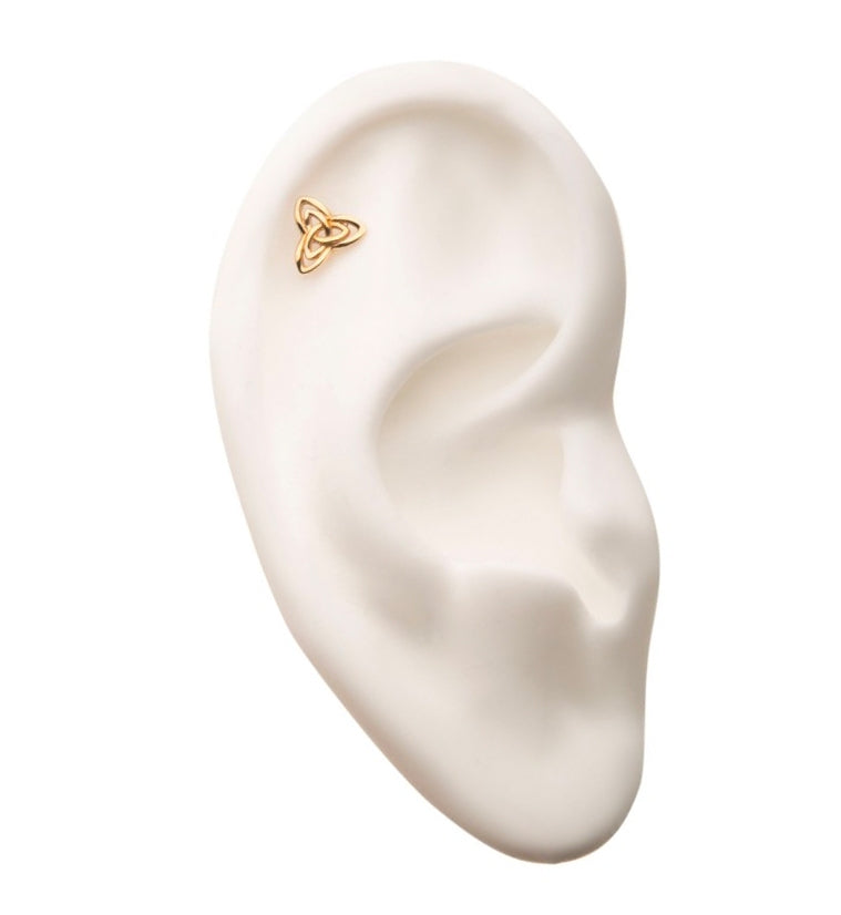 14kt Trinity Threadless Top