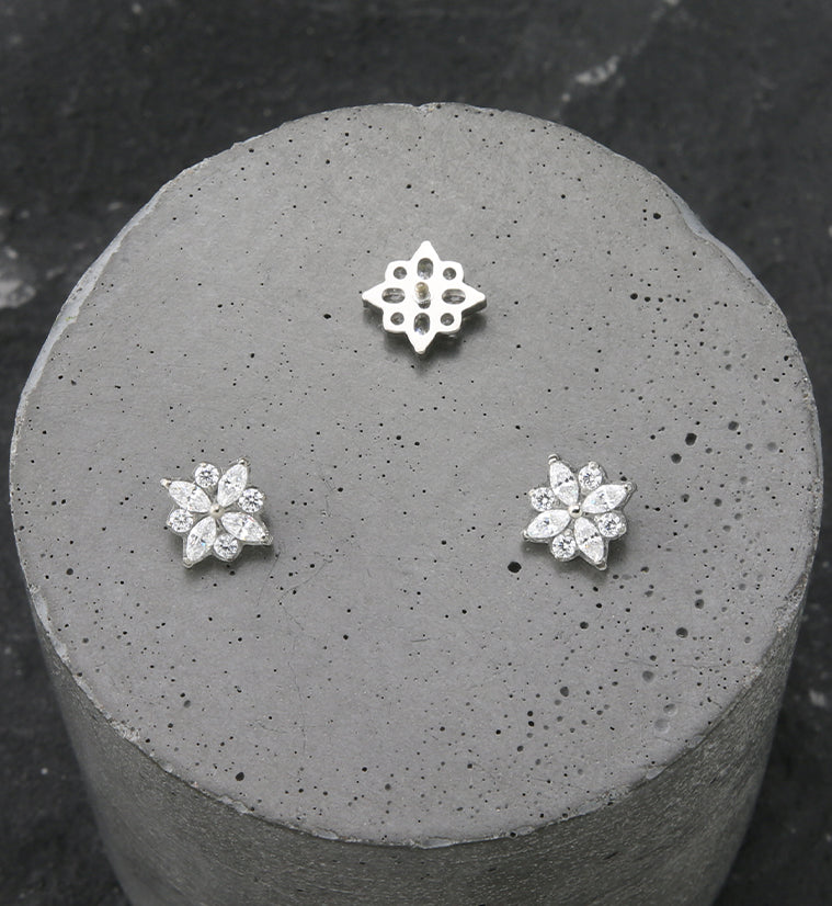 Octagram Star CZ Internally Threaded Titanium Top