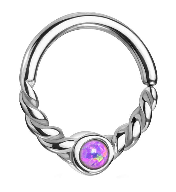 Purple Opalite Twine Seamless Ring