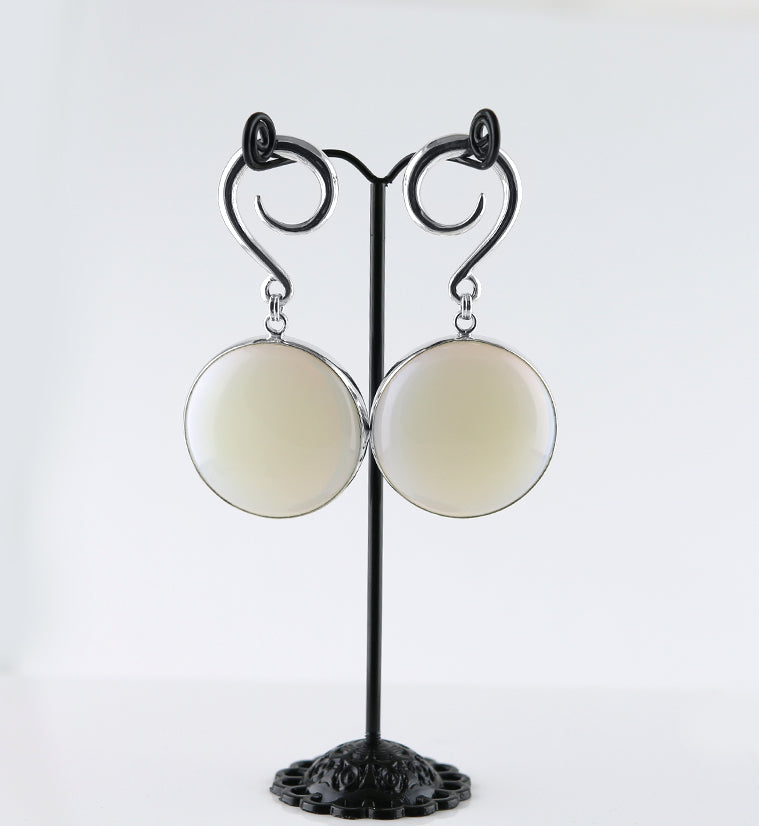 Grand Opalite Glass Hanging Ear Weights