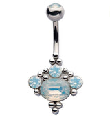 Opulent Opalite Belly Button Ring