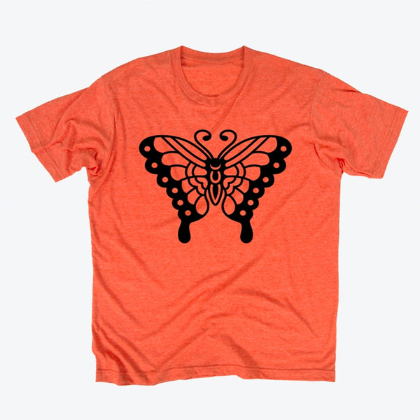 Orange Butterfly Tee