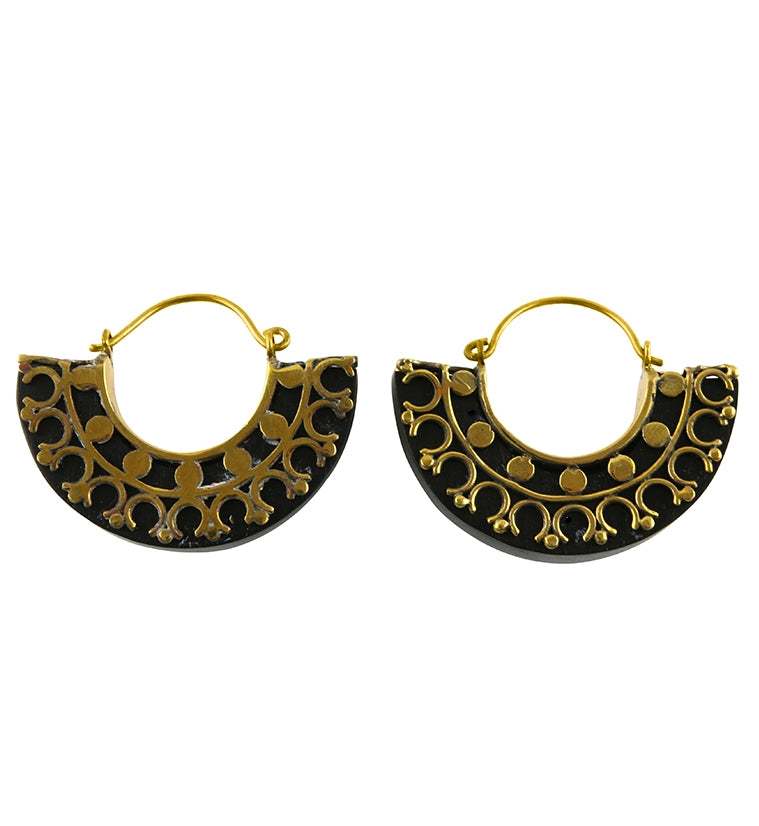 18G Acuate Wooden Stone Hangers / Earrings